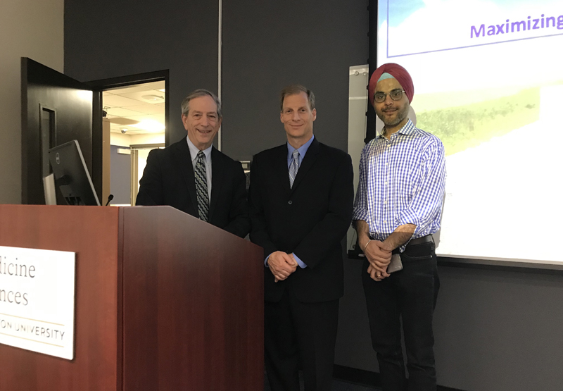 Dr. Richard Katz, James McKenna, Dr. Gurusher Panjrath, George Washington Medical School